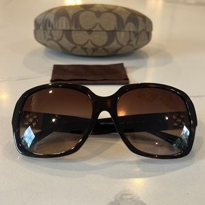 Coach Dark Tortoise Adelle Sunglasses
